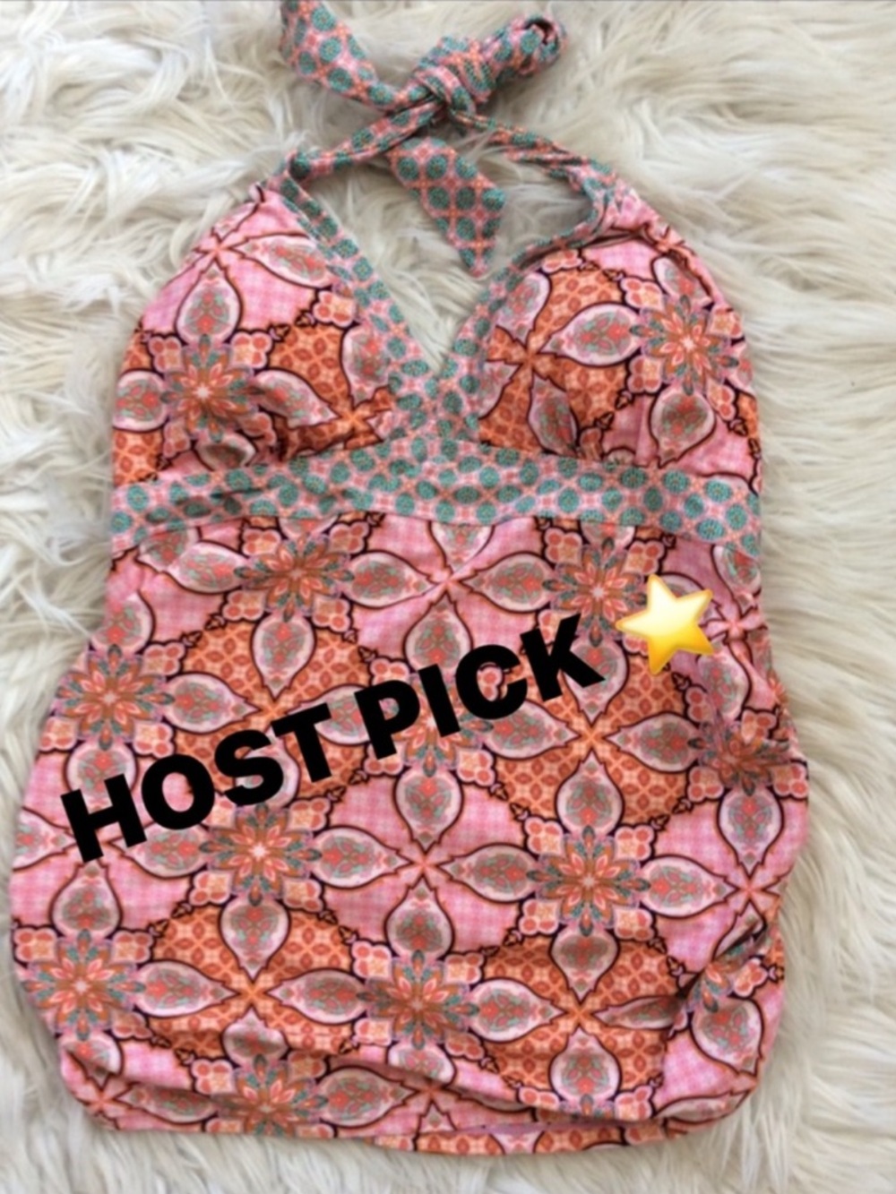 🍁HP🍁Motherhood Maternity Beach Bump Paisley Tankini Top